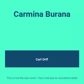 Couverture du produit · Carmina Burana