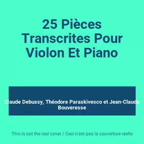 Couverture du produit · 25 Pièces Transcrites Pour Violon Et Piano