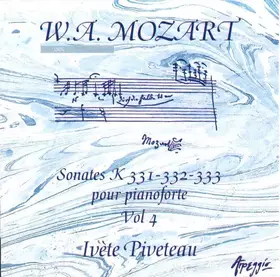 Couverture du produit · Sonates K 331, 332 & 333 Pour Pianoforte. Vol. 4