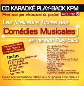 Couverture du produit · CD Karaoké Play-Back Kpm Vol.06 "Comédies Musicales"