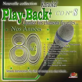 Couverture du produit · CD Play Back Audio Stud+ Vol.08 Années 80-2"