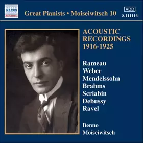 Couverture du produit · Moiseiwitsch 10: Acoustic Recordings