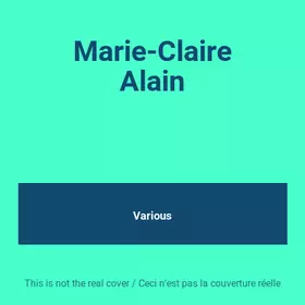 Couverture du produit · Marie-Claire Alain