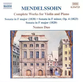 Couverture du produit · Complete Works For Violin And Piano
