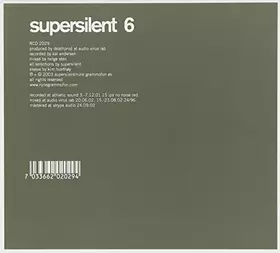 Couverture du produit · Six by SUPERSILENT (2004-01-01)