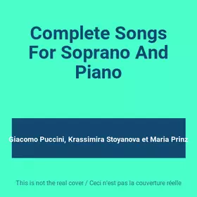 Couverture du produit · Complete Songs For Soprano And Piano