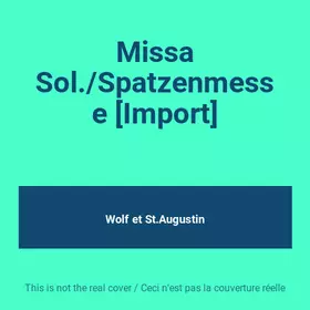 Couverture du produit · Missa Sol./Spatzenmesse [Import]