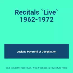 Couverture du produit · Recitals `Live` 1962-1972