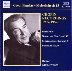 Couverture du produit · Moiseiwitsch 13 (Chopin Recordings 1939-1952)