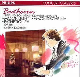 Couverture du produit · 3 Piano Sonatas "Mondschein", "Pathetique", Op. 101