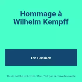 Couverture du produit · Hommage à Wilhelm Kempff