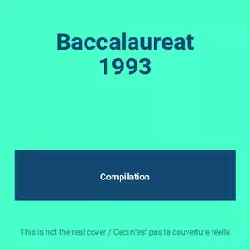 Couverture du produit · Baccalaureat 1993