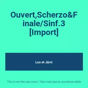 Couverture du produit · Ouvert,Scherzo&Finale/Sinf.3 [Import]