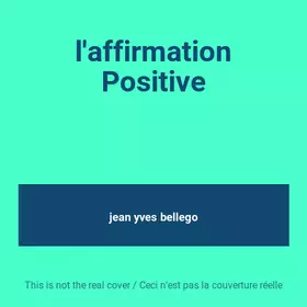 Couverture du produit · l'affirmation Positive