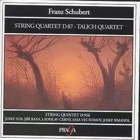 Couverture du produit · Quatuor à cordes en Mi bémol majeur D 87