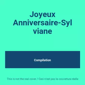 Couverture du produit · Joyeux Anniversaire-Sylviane