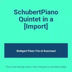 Couverture du produit · SchubertPiano Quintet in a [Import]