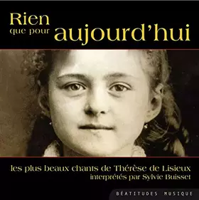 Couverture du produit · Rien Que Pour Aujourd'Hui