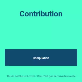 Couverture du produit · Contribution