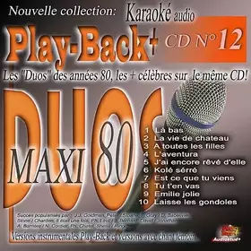 Couverture du produit · CD Play Back Audio Stud+ Vol.12 Maxi Duos 80"