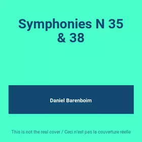 Couverture du produit · Symphonies N 35 & 38