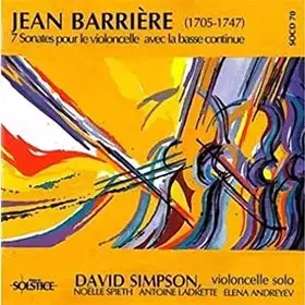 Couverture du produit · Barriere: Sonates Violoncelle David Simpson