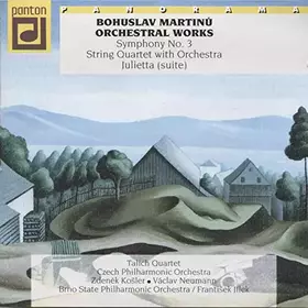 Couverture du produit · Martinu-Symphony 3 + Orchestral Works [UK Import]