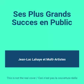 Couverture du produit · Ses Plus Grands Succes en Public