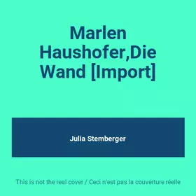 Couverture du produit · Marlen Haushofer,Die Wand [Import]