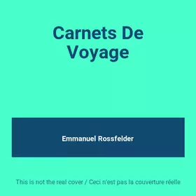 Couverture du produit · Carnets De Voyage