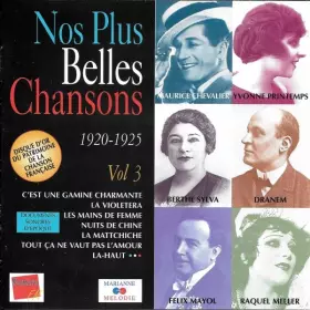 Couverture du produit · Nos Plus Belles Chansons ● 1920-1925 ● Vol. 3