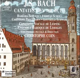 Couverture du produit · Cantates BWV 180, 49, 115