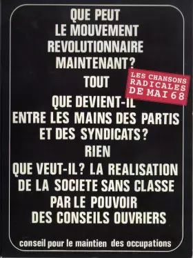 Couverture du produit · Les Chansons Radicales De Mai 68