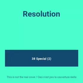 Couverture du produit · Resolution