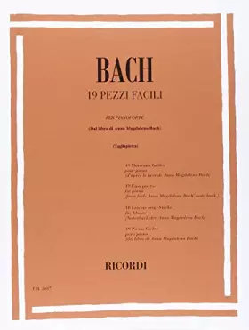 Couverture du produit · 19 PEZZI FACILI PIANO