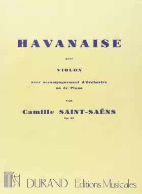 Couverture du produit · Havanaise op 83 violon
