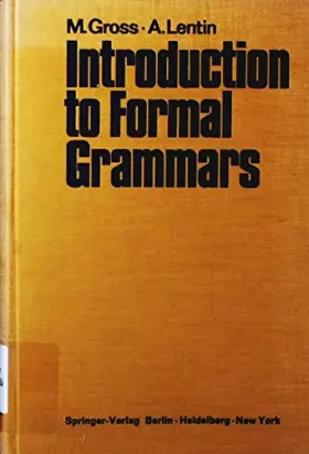 Couverture du produit · Introduction to Formal Grammars