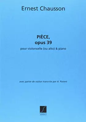 Couverture du produit · PIECE, OP. 39 VIOLONCELLE