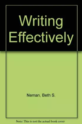 Couverture du produit · Writing Effectively
