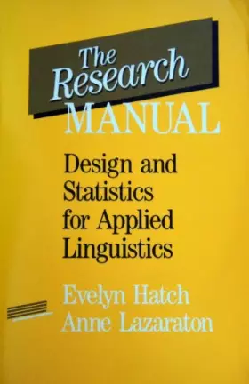 Couverture du produit · The Research Manual: Design and Statistics for Applied Linguistics