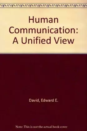 Couverture du produit · Human Communication: A Unified View