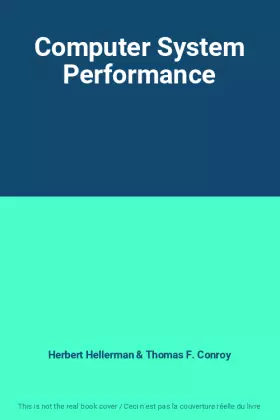 Couverture du produit · Computer System Performance