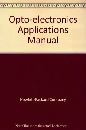 Couverture du produit · Opto-electronics Applications Manual