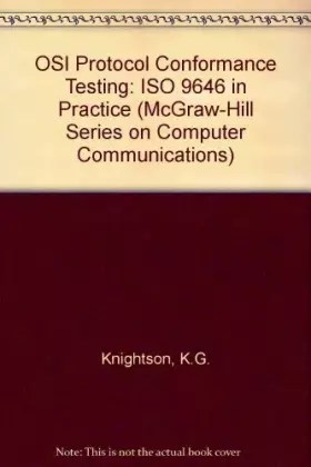 Couverture du produit · Osi Protocol Conformance Testing: Is 9646 Explained
