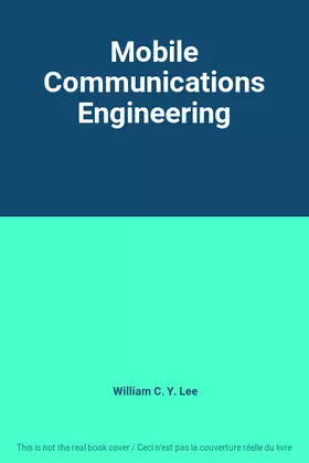 Couverture du produit · Mobile Communications Engineering