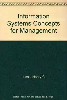 Couverture du produit · Information Systems Concepts for Management