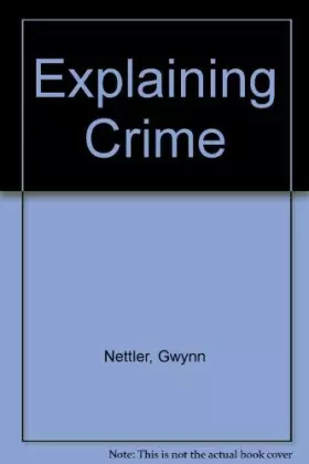 Couverture du produit · Explaining crime