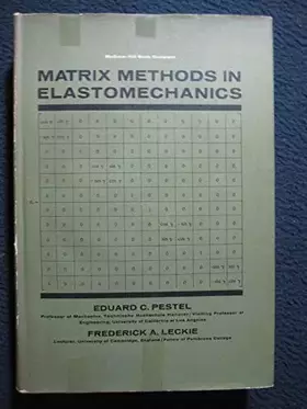 Couverture du produit · Matrix Methods in Elastomechanics