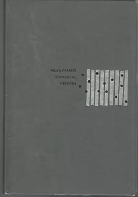 Couverture du produit · Multivariate Statistical Methods