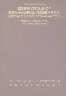 Couverture du produit · Essentials of Behavioral Research: Methods and Data Analysis
